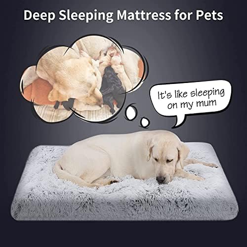LimtUlit pas Bed, 47 & 34; x 29 , pliš neklizajuće pseće krevete za velike pse, perive pseće krevete lako uklanjanje i instalacija