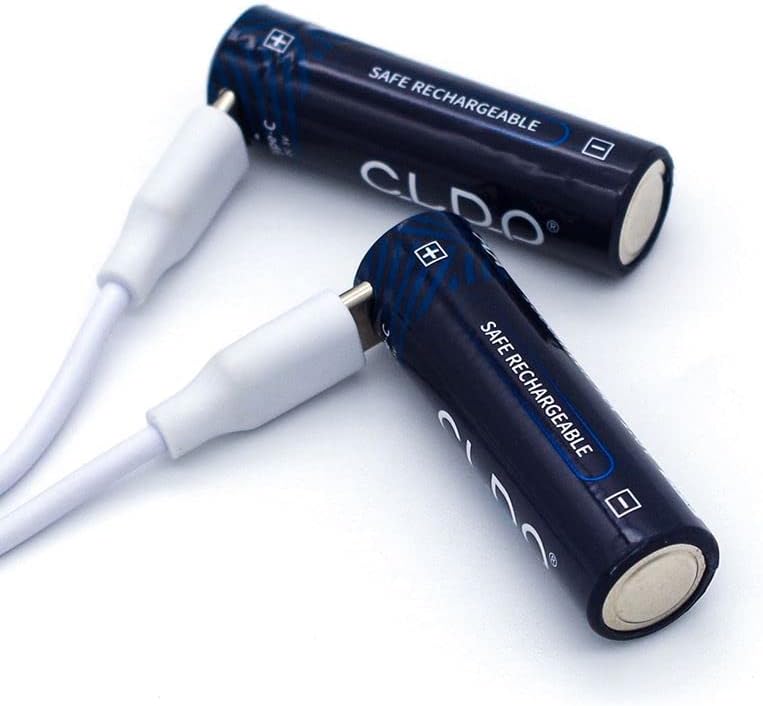 CLDP AAA punjive baterije 4 pakovanje, 4 u 1, tip-c USB AAA baterija, 500 mAh, uključen kabel punjača