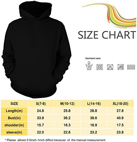 Qoearlo Omladinska crtana igra s kapuljačom za dječake i djevojčice, dukserica s 3D printom za djecu