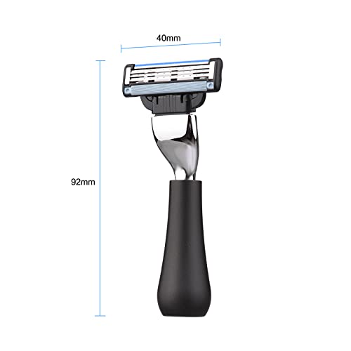 Layhou brijač za brijanje s PU vrećom za pohranu sigurnosni brijač za bradu prijenosni Metal ručno uklanjanje brkova alat za brijanje