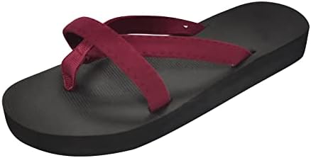 Aniywn sandale za žene Wedge Womens Summer Casual Flat Clip Toe Slip na prozračne sandale na plaži japanke