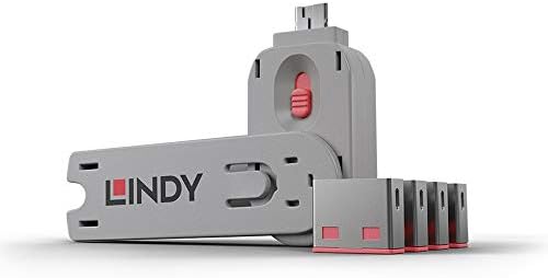 Lindy USB Port Blocker - Pakovanje od 4, zeleno