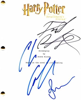 Daniel Radcliffe Rupert Grint & Reditelj Chris Columbus Catus Autogram Harry Potter i Sorceov kamen Potpuni film - Konače: Emma Watson,