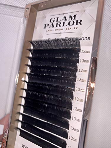 Glam salon - D Curl 0,07 mm Meka tamna individualna količina Proširenja trepavica 8-17mm Individualni i miješani ladici Lako ventilator