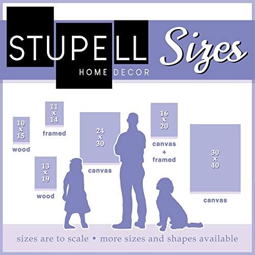 Stuquell Industries Cutel Spring Floral Buket u jednostavnoj plavoj tegli, dizajniranim slovom i obloženom umjetnošću, 13 x 19, zidna