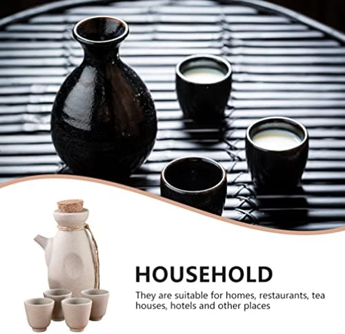 Upkoch keramički sake šalice japanskog sake sa čašama: keramički sake Set Vintage Sake Cup 300ml 50ml vinske čaše porculanski saki