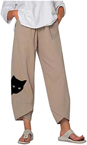 Annhoo posteljine za pantalone za juniore Jesen Ljetni grafički opušteni fit ručak Flare Bell dno Bootcut hlače teen djevojke 2023