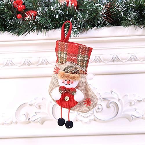 Metalni krug i žični zidni dekor Xmas Viseći poklon bombona Santa Tree Mini čarapa Božićne torbe Naslovnica Domaći dekor Viseće perle