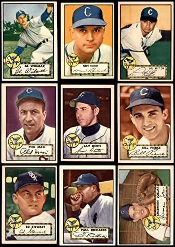 1952. TOPPS Chicago White Sox Team Set Chicago White Sox Ex White Sox