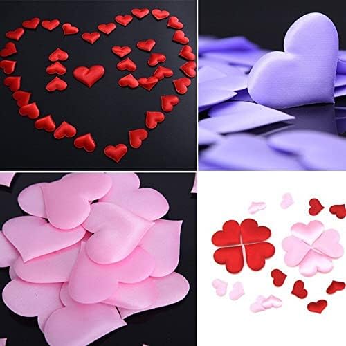 100 kom Love Heart Spužve podstavljene latice Confetti za tablicu za bacanje u svadbene bacanja Valentinovo za zabavu Crvena vrlo defta i profesionalna