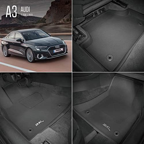 3D MAXPITER stalne prostirke za sve vremenske uvjete za Audi A3 / S3 limuzina 2015-2020 / A3 Sportback E-Tron -2019 / RS3 2017-2020
