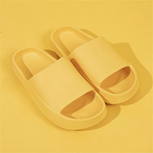 Kućni papuče za žene Trendy Solid Color zatvorena kupaonica Kupanje Neklizajuće ravne sandale Ležerni par slajdovi