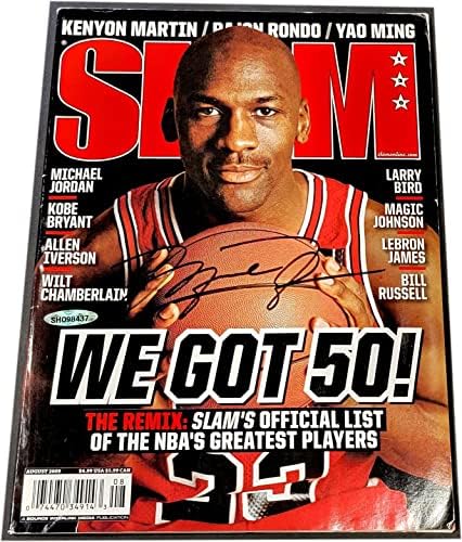 Michael Jordan potpisao autographed Magazine SLAM imamo 50 Bulls avgust 2009 UDA - autographed NBA magazini