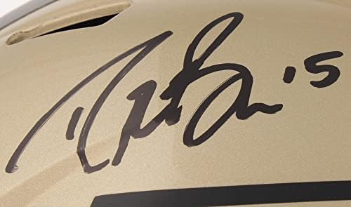 Drew Brees Purdue boinermakeri potpisali su autogragram pune veličine Speed ​​Helmet JSA certificirana