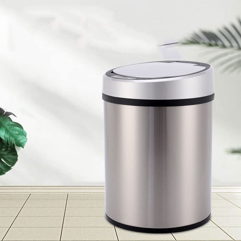 Uxzdx nehrđajući čelik Utišaj inteligentna indukcijska kanta za smeće pametna kanta za smeće sa poklopcem za kuhinju