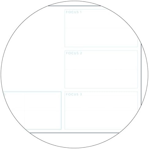 Godišnji fokus i golovi zidni planer - 2018-24 x 36 na muzejskom papiru za kvalitet - plava + mornarica - napravite plan, pogledajte