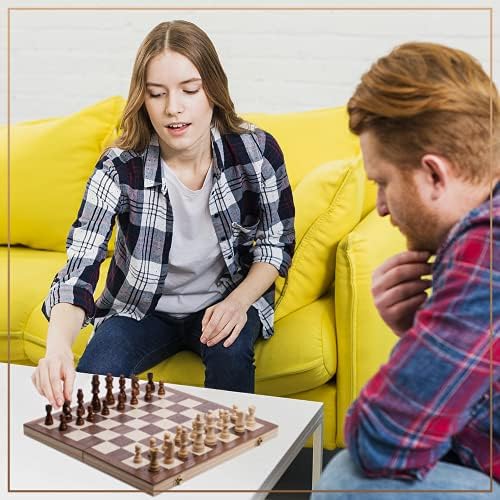 Šahovski Setovi Chess Armory - 15-inčni drveni šahovski Set društvena igra za odrasle i djecu sa dodatnim kraljičinim figurama