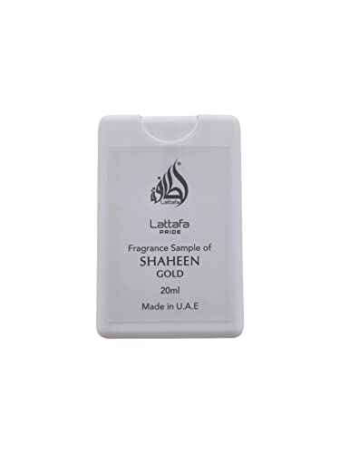 Lattafa Shaheen Gold Eau De Parfum sprej probna veličina, 20ml / 0.67 oz