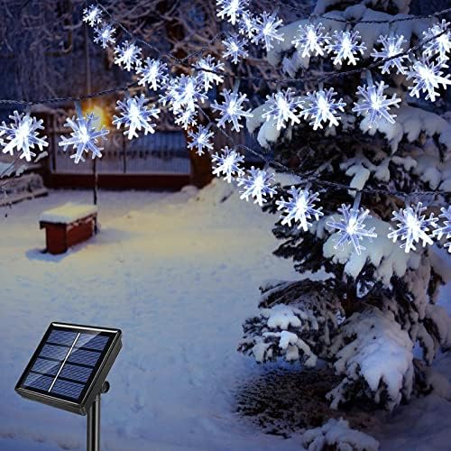 Windryn 55ft 100 LED solarni božićni svjetiljci na otvorenom, 8 načina na otvorenom božićne bajke, vodootporne solarne svjetlo za
