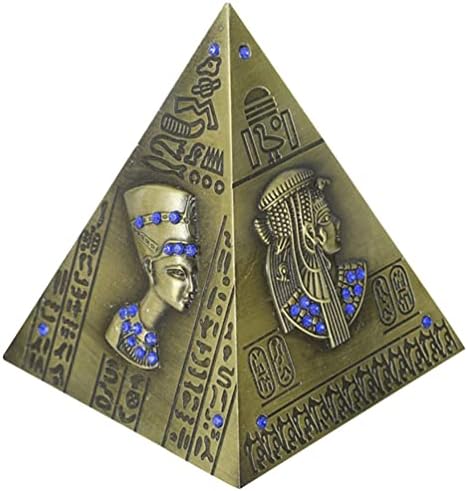 Toyvian Domac Decor Početna Dekor Početna Dekor Vintage Decor Metal Piramid Model piramida Piggy Bank Početna Piramida ukras Fotografija