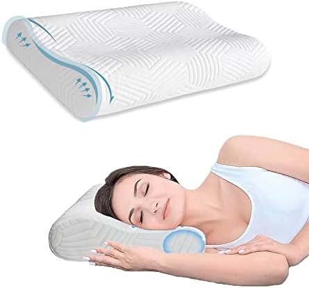Jastuk za pjenu Lomenmon, ortopedski jastuk za potporu cervikalne cervikalne materice za bočno ležeći ležeći leži, podesiva visina,