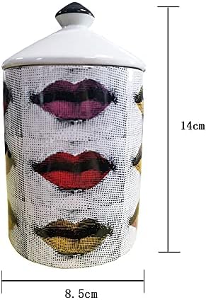 Aromaterapijska držač svijeća Jar Grid Klasične karakteristike lica Dizajn aromaterapija Prazna kutija DIY keramička boca sa poklopcem