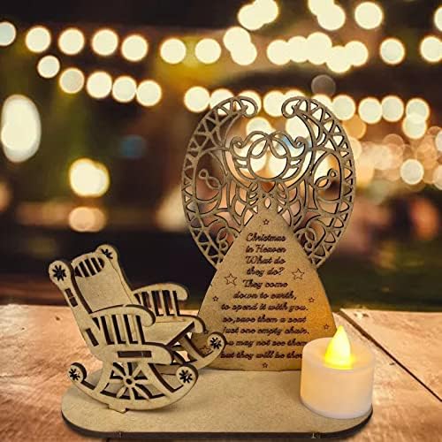 ihtha Božić ukrasi za spavaću sobu estetski Božić Merry zapamtiti Ornament svijećnjak Keepsake Candle Božić u spomen na ukras & amp;