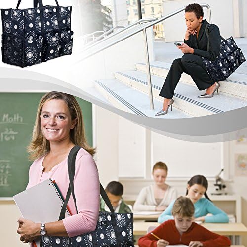 Pursetti Utility Tote sa džepovima & pretinci-savršena torba za medicinske sestre, torba za nastavnike, radne torbe za žene & amp;