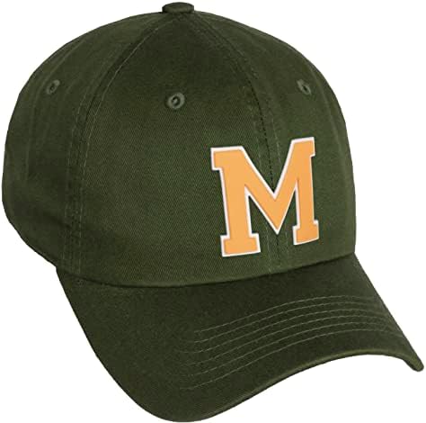 Daxton Classic 3D varsity bijeli neon narančasta početna slova Baseball tata šešir