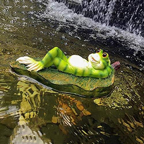 Nuanyi umjetna žaba voda plutajuće cvijeće ribnjak rezervoar za životinje ukras za ukrašavanje smola riblje ukras akvarija, a + 16