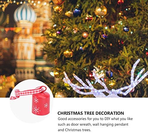 Bestoyard 10pcs Božićna zvona ukrasi Jingle Bell Xmas Tree Viseći dekor sa vrpcom Božić ukras