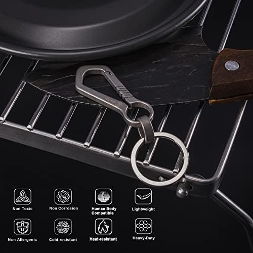 Ming di Titanium Carabiner Klip za ključeve minimalističke tipke