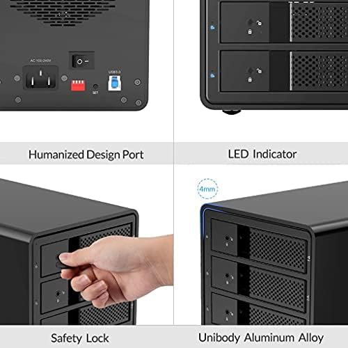 Sxyltnx Multi Bay 3.5'sata na USB3 HDD priključna stanica Single internal Power HDD Enclosure Aluminium HDD Case