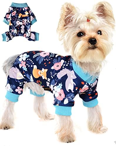 Paga Pajama Slatka Doggie Onesie PET PJS meka baršuna za male pse