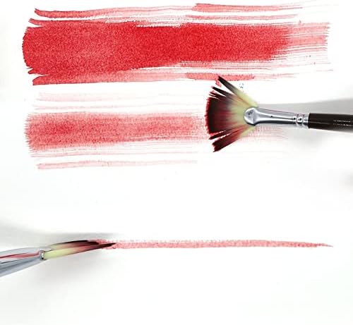 Fksdhdg 6 akvarelna četka Set najlonska četka za farbanje kose umjetničke potrepštine za školsko slikarstvo