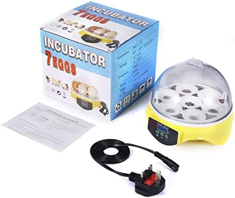 Alremo 103234536 Mini Digitalni inkubator za jaja Automatska kontrola Temperature okretanja jaja, 7 jaja perad Hatcher za piliće patke