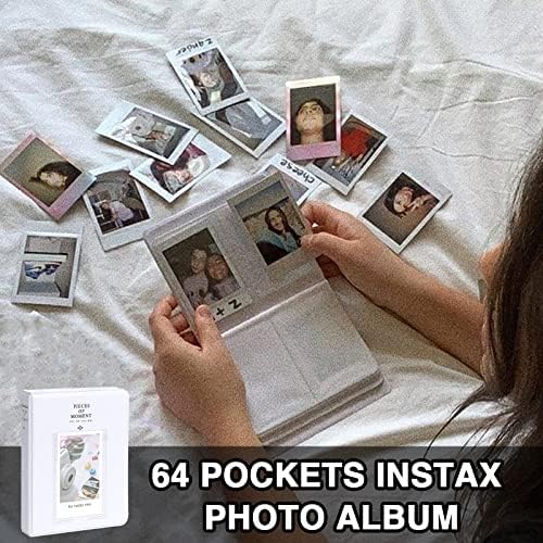 Komplet dodatne opreme CAIYOULE za Instax Mini 12 Instant kamera uključuje Clear Case + Mini okviri za slike & Album + DIY naljepnice