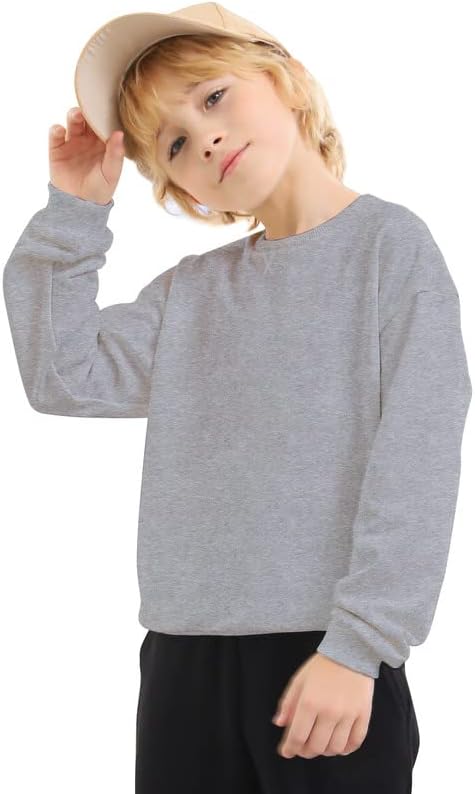Jiahong dječja fleece duksela meka pamučna košulja s dugim rukavima dugih rukava za dječake ili djevojke