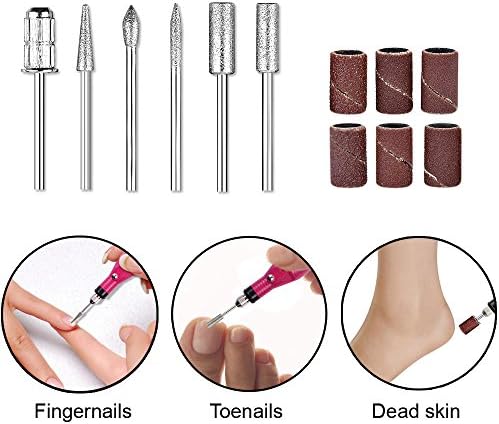 Električna mašina za turpije za nokte, Kathy Professional nail Art Drill Kit za akrilne nokte manikir alat za pedikir, Rose Red