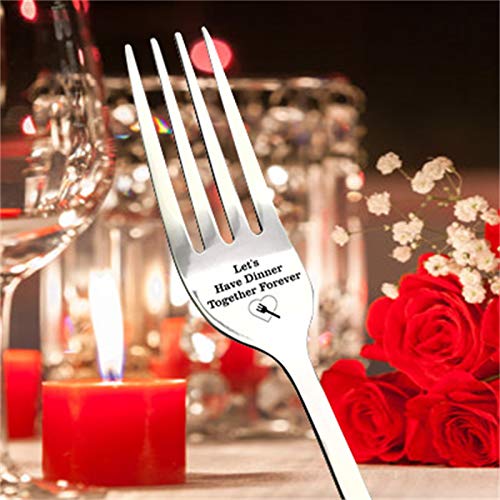 I Forking Love You Forks za večeru, Inspirational Funny Stainless Steel Table Forks, pokloni za dečka, djevojku, muža, ženu, godišnjicu,