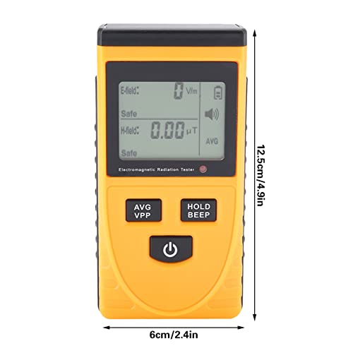 Tester za zračenje, GM3120 Zvučni i lagani alarm za detekciju zračenja EMF Tester Magnetno polje s velikim i čistom LCD ekranom za