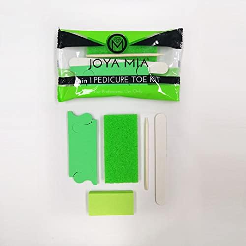 Kit za jednokratnu upotrebu 5in1 od Joya MUP-a, uključujući: Pumice Pad, Datoteka za nokte 100/180, zeleni mini tampon 100/180, drva
