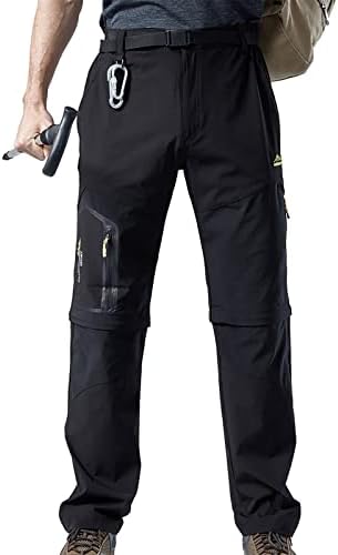 Ymosrh Khaki traperice za muškarce su zadebljani baršunom, vanjski planinaring, multi džep duge hlače mens stretch