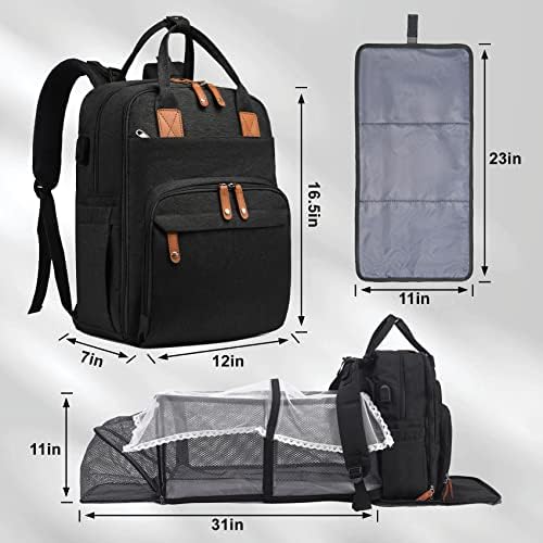 Anahaf torba za pelenu sa stanice za presvlačenje, 20L ~ 35l ruksak za pelenu za putanje / kupovinu, pelena s promjenom stanice i