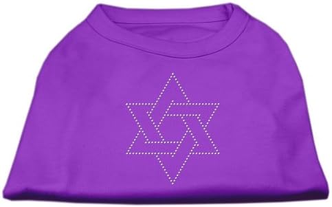 Mirage PET STAR DANID RHINESTONE KOŽAR bez rukava Purple Xmall - 8