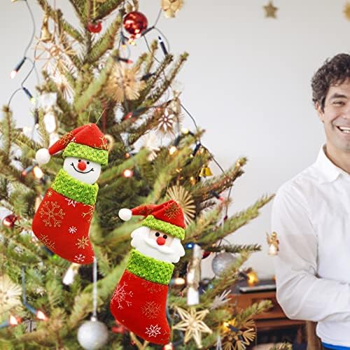 Zamjena kristala lustelja sa kukom Božićno opskrbljivanje poklon kesice božićne stablo ukras privjesce poklon torbe čarape ukrasi