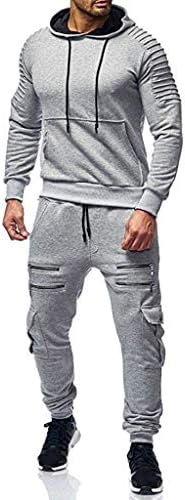 Camo Outfit za muškarce Muška jesenski print patentni pantni hlače, gornje hlače s kapuljačom, sustavi sportski trenerke