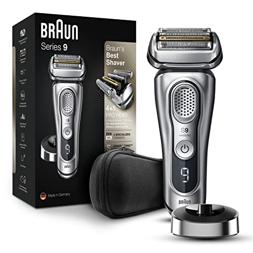 Braun električni brijač za muškarce sa preciznim trimerom za bradu, punjiv, mokar & brijač sa suvom folijom, čist & amp; stanica za