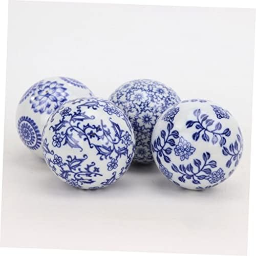 Holibanna 5pcs keramička ukrasna kugla za ribu rezervoar ukrasi ribe cisterna dekora keramika Jingdezhen