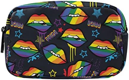 Glahy Rainbow Lips gay ponos zastava olovkom za olovku veliki kapacitet olovka za olovku sa zatvaračem za prijenosni kozmetički torba
